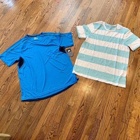 New Lot 2 Men’s Tees OLD NAVY RUSSELL ATHLETIC XL - Picture 1 of 6